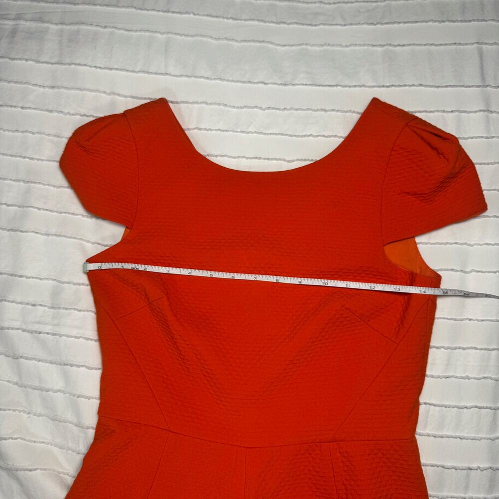 4C Brenta Orange Dress Women's 2 Anthropologie Dopamine Wedding Guest Euro Vacay - Picture 6 of 16